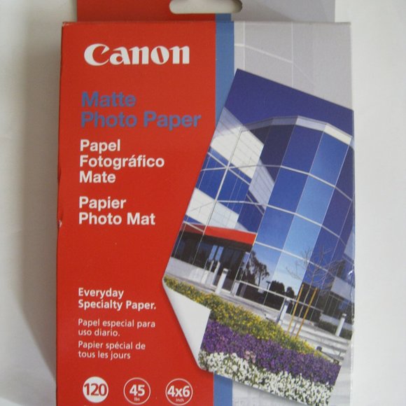 Canon Matte Photo Paper 4" x 6" Inches 120 Sheets Genuine Printer OEM NEW SEALED - Picture 1 of 4